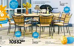 Bilka Havemøbelsæt: bord og 8 stole tilbud