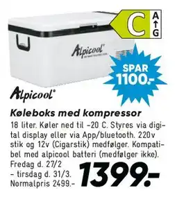 Bilka Køleboks med kompressor tilbud