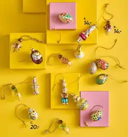 Bilka Glasfigurer til ophæng / Påskeophæng tilbud