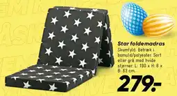 Bilka Foldemadras (stjernemønster) tilbud