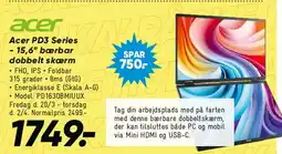 Bilka Acer P3D Series 15.6 bærbar tilbud