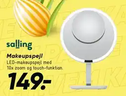 Bilka Makeupspejl (LED) 10x zoom tilbud