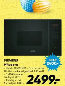 Bilka Siemens Mikroovn tilbud
