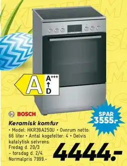 Bilka Bosch Keramisk komfur tilbud