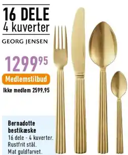 Imerco Bernadotte bestiksæt (16 dele, 4 kuverter) tilbud