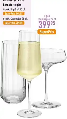 Imerco Bernadotte glas tilbud