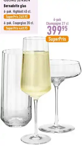 Imerco Bernadotte glas tilbud