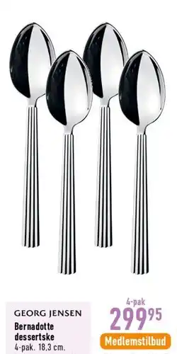 Imerco Bernadotte dessertske tilbud