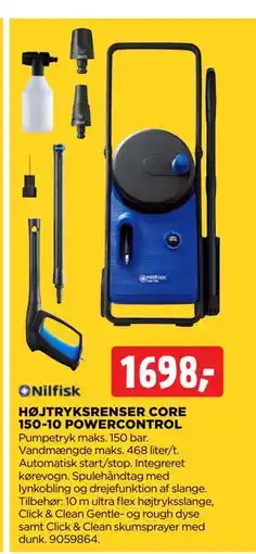 jem & fix HØJTRYKSRENSER CORE 150-10 POWERCONTROL tilbud