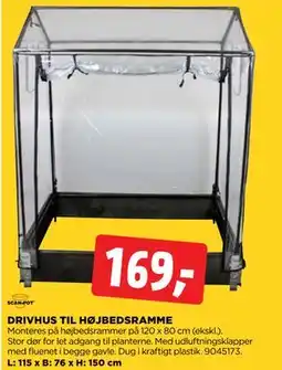 jem & fix DRIVHUS TIL HØJBEDSRAMME tilbud