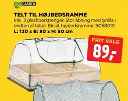 jem & fix TELT TIL HØJBEDSRAMME tilbud