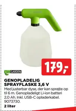 jem & fix GENOPLADELIG SPRAYFLASKE 3,6 V tilbud
