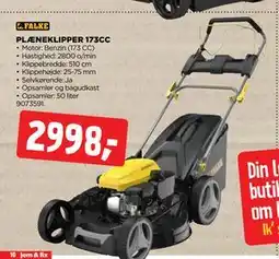 jem & fix PLÆNEKLIPPER 173CC tilbud