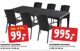 jem & fix HAVESTOL LISSABON tilbud