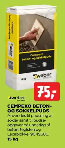 jem & fix CEMPEXO BETON-OG SOKKELPUDS tilbud