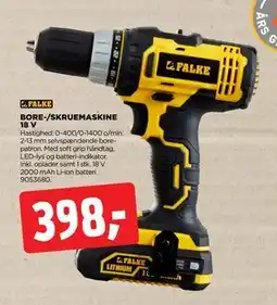 jem & fix BORE-/SKRUEMASKINE 18 V tilbud