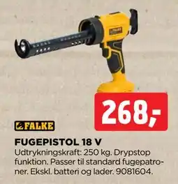 jem & fix FUGEPISTOL 18 V tilbud