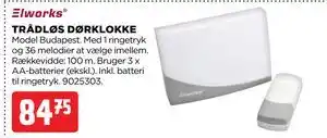jem & fix TRÅDLØS DØRKLOKKE tilbud