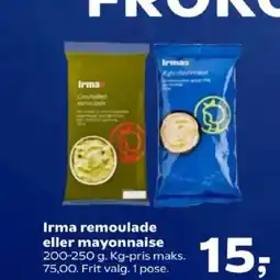 Kvickly Irma remoulade eller mayonnaise tilbud