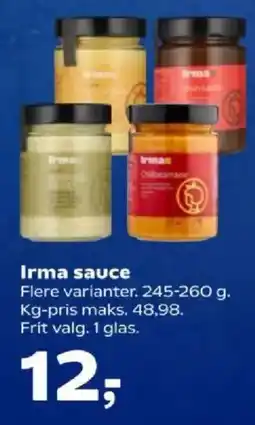 Kvickly Irma sauce tilbud
