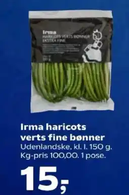 Kvickly Irma haricots verts fine bønner tilbud