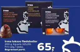 Kvickly Irma luksus flødeboller tilbud