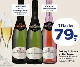 Kvickly Dulong Crémant de Bordeaux tilbud