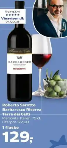 Kvickly Roberto Sarotto Barbaresco Riserva Terra dei Celti tilbud