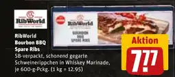 REWE DE RibWorld Bourbon BBQ Spare Ribs tilbud