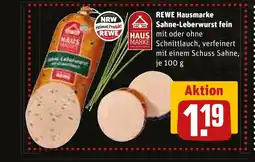 REWE DE REWE Hausmarke Sahne-Leberwurst fein tilbud