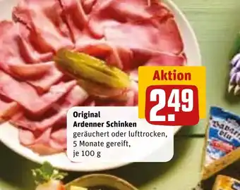 REWE DE Original Ardenner Schinken tilbud