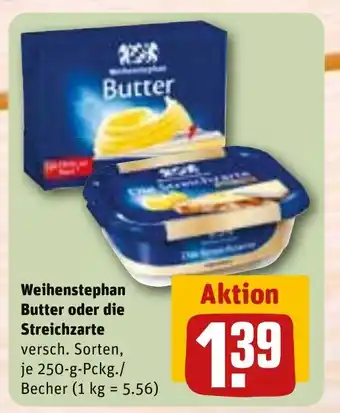 REWE DE Weihenstephan Butter oder die Streichzarte tilbud