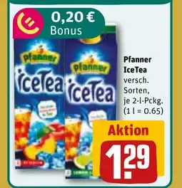 REWE DE Pfanner Ice Tea tilbud