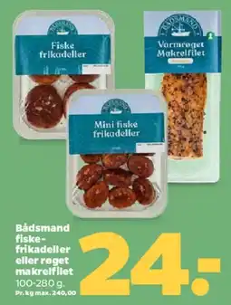 Netto Fiske-frikadeller / makrelfilet tilbud