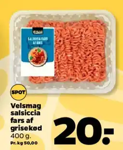 Netto Velsmag salsiccia fars af gris tilbud