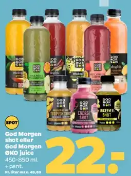 Netto God Morgen / Go' Morgen juice tilbud