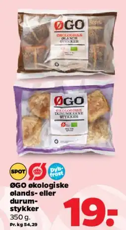 Netto ØGO økologiske blands- eller durumstykker tilbud