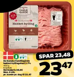 Netto De Danske Familiegårde hakket kylling tilbud