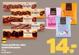 Netto Toms guldknas / chokoladeæske tilbud