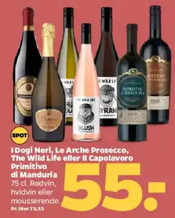 Netto Udvalgte vine (rød/hvid/mousserende) tilbud