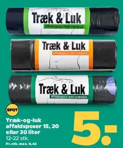 Netto Træk & Luk affaldsposer tilbud