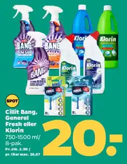 Netto Cillit Bang / General Fresh / Klorin tilbud