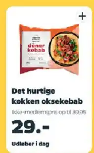 Netto Det hurtige køkken oksekebab tilbud