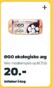 Netto ØGO økologiske æg tilbud