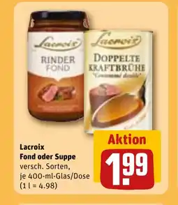 REWE DE LACROIX Fond oder suppe tilbud