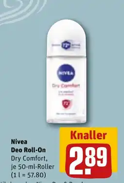 REWE DE NIVEA Deo roll-on tilbud