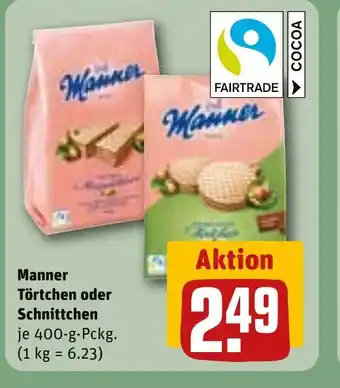 REWE DE MANNER Törtchen oder schnittchen tilbud