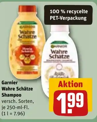 REWE DE Garnier Wahre Schätze Shampoo tilbud