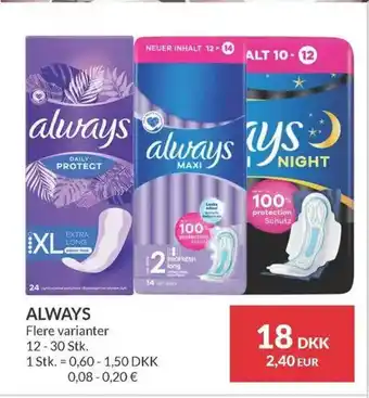 Nielsen's Discount ALWAYS tilbud
