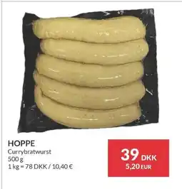 Nielsen's Discount HOPPE Currybratwurst tilbud